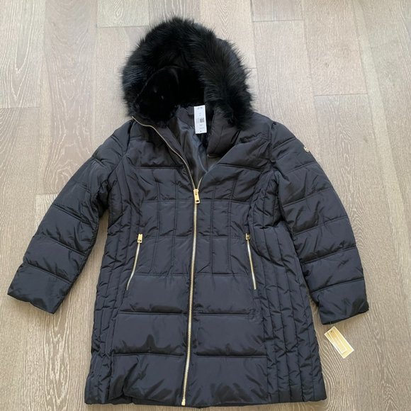 Michael Michael Kors faux fur lined hooded jacket Jackets Coats